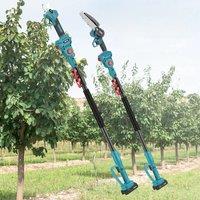 New Rechargeable Lithium Battery High Branch Electric Chain Saw Garden Outdoor Pruning Shears Retractable High Branch Pole Set