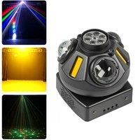 4IN1 Effect Pattern Party Lights 50W LED Beam Moving Head Lights LED Strobe Lights Stage Laser Light DMX Control DJ Disco Light