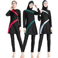 Burkini Large Muslim Swimwear 2025 Fashion Swimming Suit For Women Dresses Hijab Modest Swimsuit