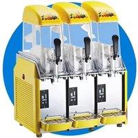 Commercial Slushy Machine Double Drink Dispenser Cold Juice Beverage Maker Stainless Steel For Home Bar Restaurant