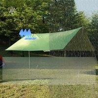 Hammock Camping Tarp Rain Fly,Waterproof Tent Footprint Shelter Canopy Sunshade Cloth Picnic Mat for