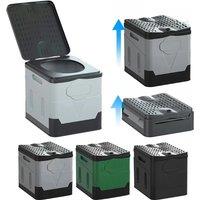 Portable Folding Toilet for Outdoor Camping Potty for Adults Kids Cover Design Seat Toilet Reusable