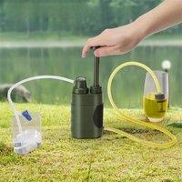 Outdoor Water Purifier Pump 3-Stage Water Filter 0.01 Micron Emergency Portable Water Filtered for