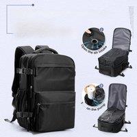 Men Vacuum Compression Backpack 15.6in Laptop Backpack Expand Hiking Vacuum Travel Backpack, Ryanair