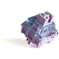 KZZI Purple Switch Linear 5 Pins POM PC For Mechanical Keyboard Gamers Switch 22mm Double Spring Longer Axis Factory Lubrication