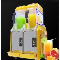 Commercial Slushy Machine 12Lx2 Tank Margarita Maker 890W Stainless Steel Smoothie Frozen Drink Maker For Supermarkets