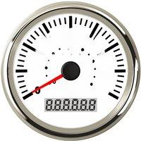 Auto 0-80Mph 80Miles Per Hour GPS Speedometers 0-130Km/H 85mm Waterproof LCD Speed Indicators with Blue Backlight and Antenna