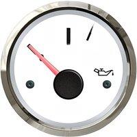 KUS 0-145psi 52mm Black Oil Pressure Gauges Vehicles Oil Pressure Meter 0-10bar 12/24v for Boat Auto Tuning Red Yellow Backlight