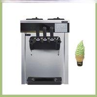 Commercial Snack Tabletop Three Flavors Soft Ice Cream Making Machine Frozen Yogurt Machine
