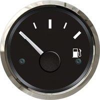 KUS Auto 52mm Point Type Fuel Gauges 0-190ohm Signal White Fuel Level Meters 12v / 24v 240-33ohm for Boat Auto Truck Yacht