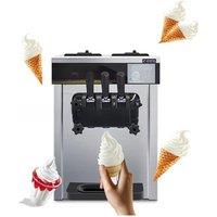 110V 220V Commercial Soft Ice Cream Machine Electric Large Capacity 3 Flavor Popsicle Machine