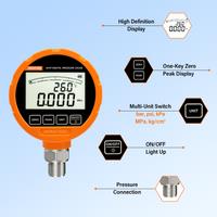 ME461P High Precision LCD Display Oil Fuel Air Water Electronic Vacuum Meter Manometer Digital Pressure Gauges