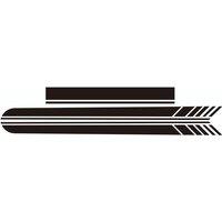 3Pcs Long Stripes Vinyl Decals for Nissan Kicks - Fit for Hood, Bonnet, Side Skirt & Engine Cover