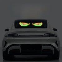 New Car Dynamic Devil's Eye Light Car Sticker Led Display Truck Car Front and Rear Windshield Glass