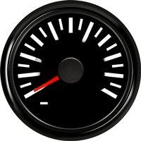 52mm +/-150A Pointer Amp Gauges Ampere Meters White Amp Meters 75mV Signal with Red Backlight & Current Sensor for Auto Boat