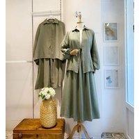 Muslim Two Piece Sets Shirt & Skirt Women Ramadan Eid Suits Shirt Blouse Musulman Ensembles Moroccan
