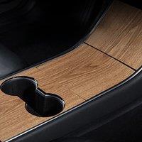 For tesla center sticker 2017-2020 model 3 wood Center Console Panel Grain Film Central Control Car