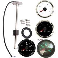 Auto 52mm Water Level Gauges 0-190ohm 240-30ohm Water Level Sensors 100 150 200 250 300 350 450mm Senders for Bus Boat 10-180ohm