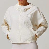 Windproof Workout Jacket Women Zipper Long Sleeve Shirts Running Female Activewear Quick-Dry Sports