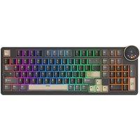RK ROYAL KLUDGE N99 Multi-function Screen Mechanical Keyboard 98 PBT Keycaps Gasket RGB Wireless