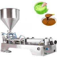 1-100ml Semi-Automatic Double Head Filling Machine Pneumatic Piston Honey Paste Bottle Filling Machine