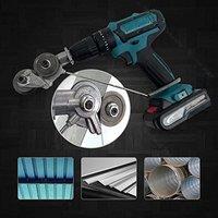 Electric Drill Plate Cutter Metal Sheet Cutter Free Cutting Tool Nibbler Saw Cutter Plate Punch