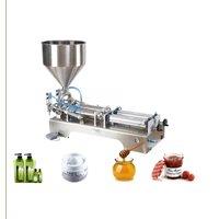 Semi-Automatic Piston Type Yogurt Lotion Washing And Filling Machine Cream Jam Honey Liquid Filling Machine