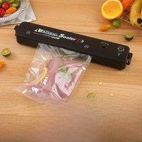 220V/110V Vacuum Sealer Packaging Machine with Free 10pcs Vacuum Bags Household Black Food Vacuum