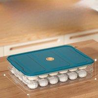 Multilayer Dumpling Box Household Food Egg Frozen Box Wonton Fresh-Keeping Organizers Quick Freezing