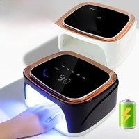 Professional Rechargeable Nail UV LED Lamp Dryer HD Display Smart Wireless Nail Drying Lamp for Fast