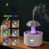 Creative Umbrella Water Drop Air Humidifier with Colorful Light Raindrop Aroma Essential Oil