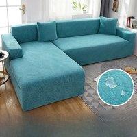 Waterproof Thicken Sofa Covers 1/2/3/4 Seats Jacquard Solid Couch Cover L Shaped Sofa Cover