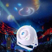 LED Starlit Sky Projection Light Bluetooth Connection Available Dreamy Starry Sky Projection Light for Children's Gifts Parties
