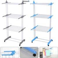 Folding Clothes Drying Rack Multilayer Floor Telescopic Vertical Clothes Rack Home Removable Clothes