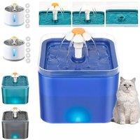 Pets Water Fountain Cats Water Dispenser USB Electric Mute Pet Drink Bowl Auto Filter with Night LED