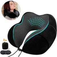 Memory Foam U-shaped Neck Pillow Neck Cushion Soft Neckrest Pad Portable Travel Pillow Cervical
