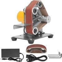 Belt Sander Electric Sanding Polishing Grinding Machine 7 Variable Speed for Polishing Wood Cutter Edges Sharpener Grinder Power