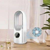 Portable USB Air Cooler Leafless Electric Fan 6 Speed Silent Timer Air Conditioner Cooling Fan