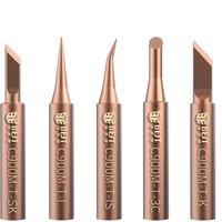 5 in 1 Soldering Iron Tips Oxygen-free Copper Lead-free Solder Tip Welding Tool Replacement For 936 Electric Soldering Iron