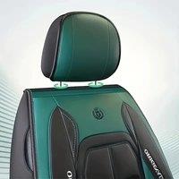 All inclusive seat cover, full leather car seat cushion, single seat driver and passenger seat cover, all season universal pad