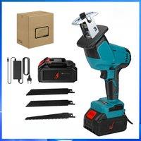 3600W 12000spm Brushless Reciprocating Saw Cordless Chainsaw Wood Metal Cutting Saw Power Tool For