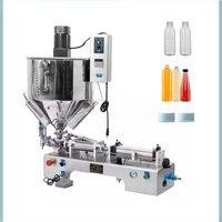 Peanut Butter And Chili Sauce Pneumatic Liquid Filling Machine Food Stirring Heating Packaging Machine