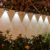 Solar Wall Lamp, LED Landscape Lighting with Smart Sensor Auto On/Off, Solar Powered Light for Garden, Fence, Pathway