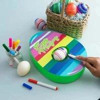 Easter Egg Decorating Kit Diy Graffiti Electric Rotating Machine with Lights Music Painter Rabbit
