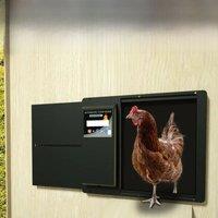 Horizontal Opening Waterproof Timed Chicken Coop Door Time Control Automatic Door Opener Smart