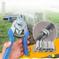 Animal wire pliers pliers and 600 M clamp staples chicken net cage wire fence pliers