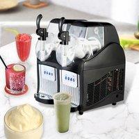 Double Tank Commercial Slushy Machine Electric Automatic Slush Maker Machine Frozen Drink Snow Melting Machine