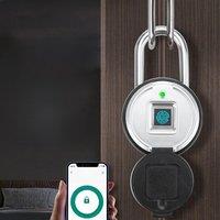 Tuya Smart Padlock Biometric Fingerprint Lock Waterproof Electronic Locks Smart Life APP Keyless