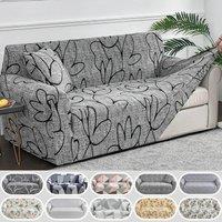 1PC Flower Printed Stretch Sofa Cover Anti-dirty Spandex Furniture Protector for Bedroom Office