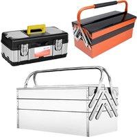 Stainless Steel Tool Box Household Tool Storage Box Car Storage Auto Repair Folding Box Wholesale Portable ToolBox 공구박스 공구가방 공구함